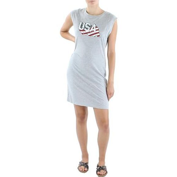 Tommy Hilfiger Womens Americana Graphic T-Shirt Dress - Picture 2 of 2